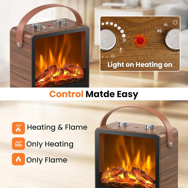 🔥Electric Portable Fireplace Heater - 🎄Christmas Decorations✨