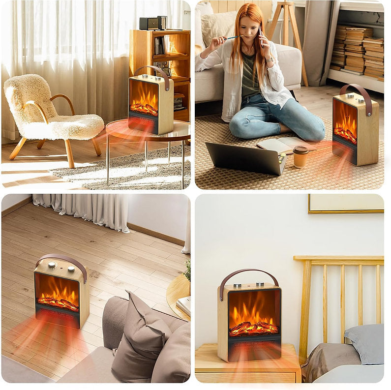 🔥Electric Portable Fireplace Heater - 🎄Christmas Decorations✨