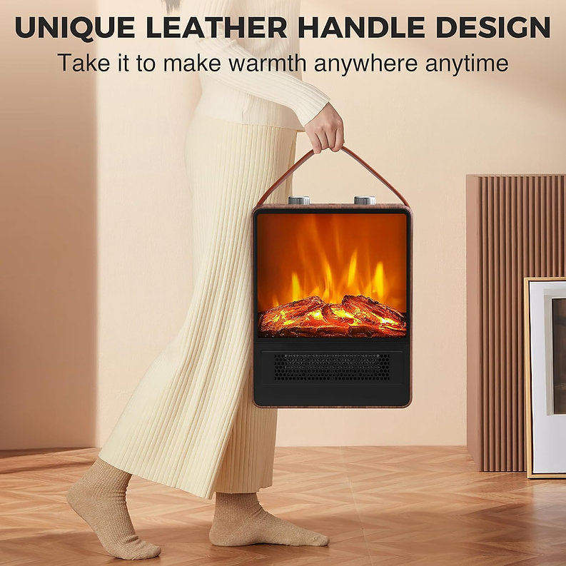 🔥Electric Portable Fireplace Heater - 🎄Christmas Decorations✨