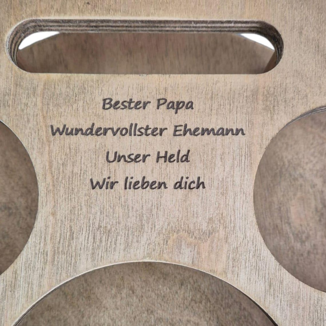 Handcrafted wooden coffee bar with 4 glass bowls | unique snack bar | customizable | camping | tray